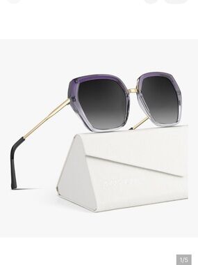 🆕 Women's Purple Gradient Square Sunglasses
